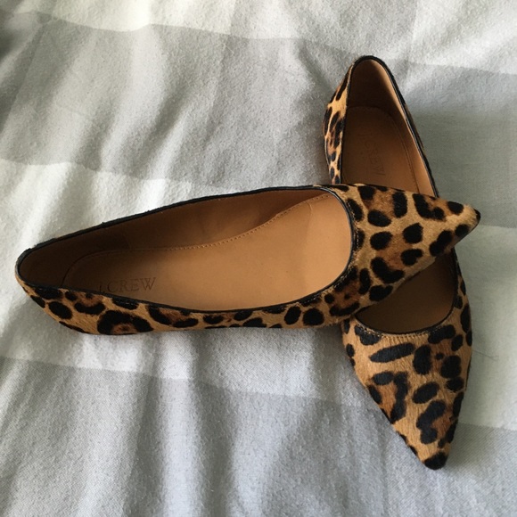 j crew factory leopard flats